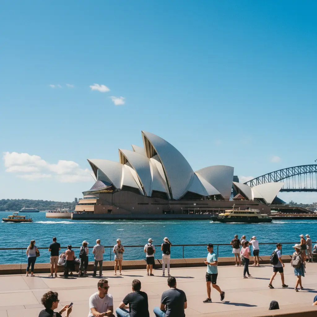 Sydney Opera House and Harbour Bridge